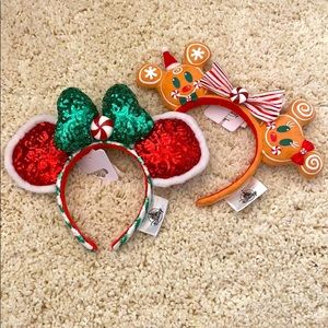 Disney Parks Holiday Ears Set, 2 Christmas ears